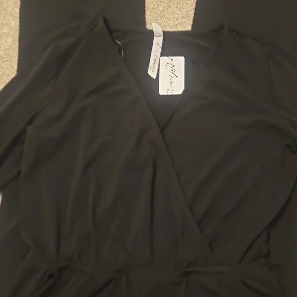 Ny Collection Womens Black Jumpsuit Size Small Petite - Picture 2 of 4